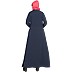 Casual abaya with extra jacket- Navy-Blue